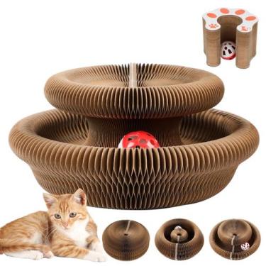 Imagem de Brinquedo para gatos Baysea Kitty Kurlz Magic Organ Cat Scratch Board