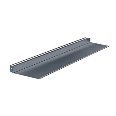 Imagem de Prateleiras flutuantes para decoração da sala de estar do quarto, prateleiras de parede de alumínio montadas na parede com luz LED, estantes de pendurar pequenas para plantas, organização de