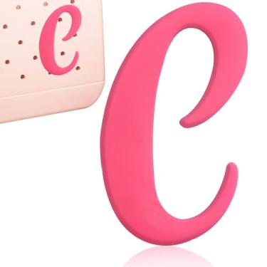 Imagem de CTOHN Berloques de letras para bolsa Bogg, acessórios decorativos de inserção de letras do alfabeto para bolsa de praia, Plástico, Sem Pedra Preciosa