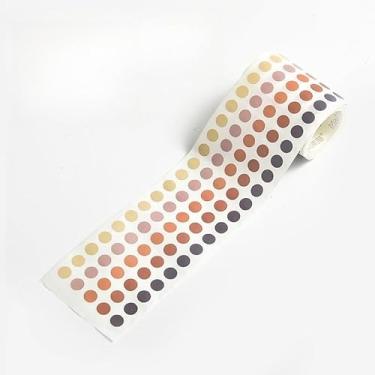 Imagem de Adesivos de bolinhas - Adesivos básicos de bolinhas de padrão pequeno para decoração de diário, álbum de recortes e planejador (colorido 6)