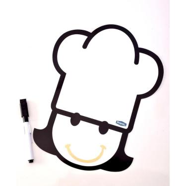 Imagem de Lousa Magnética Chef Recados Geladeira Caneta Apagador Prana