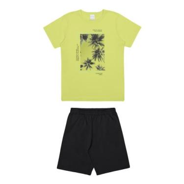 Imagem de Conjunto Infantil Camiseta Estampa Praia E Shorts - Menino - Alakazoo