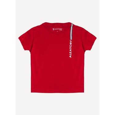 Imagem de Camiseta Aleatory Kids Estampada Emboss Vermelha-Masculino