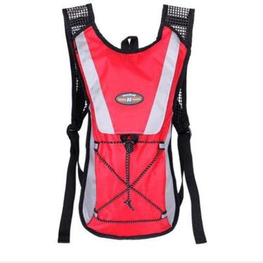 Imagem de Mochila de Hidratação Lorben com Bolsa Reservatório Água 2L Ciclismo Bike - Vermelho-Un...