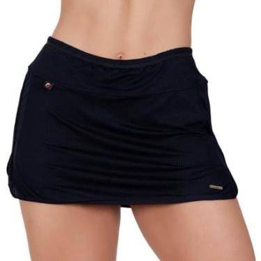 Imagem de Short Saia Fitness Feminino Corrida Dry Com Short Interno Orbis - Branco, M-Feminino