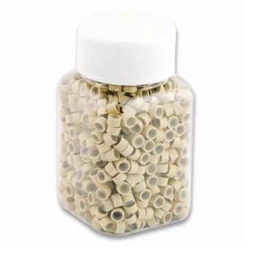 Imagem de Micro Link Rings Anéis Com Silicone Mega Hair Bege 1000 Und - C&C Shop