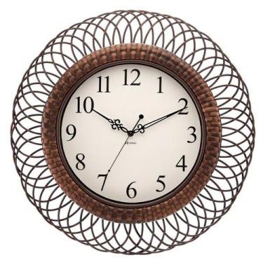 Imagem de Relógio de Parede Herweg Quartz Vime Marrom Chocolate 660124, único
