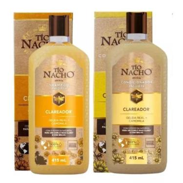 Imagem de Combo Tio Nacho  clareador shampoo + condicionador 415mL camomila anti