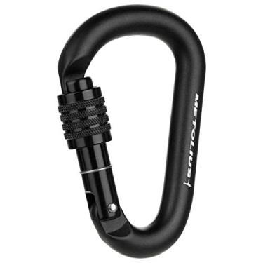 Imagem de Mosquetão Metolius Element com trava para chave, Preto, Locking