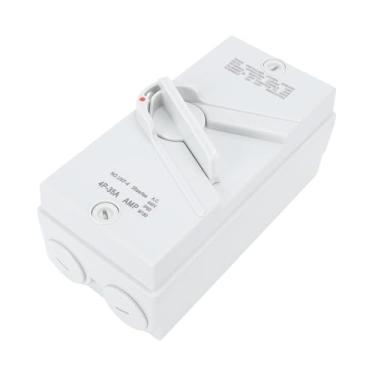 Imagem de Interruptor de Desconexão do Motor Fechado 35A, Caixa de Disjuntor Isconnect à Prova de água 3PH IP65, Interruptor de Isolamento de Segurança para Serviço Pesado para Gerador,