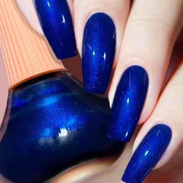 Imagem de Verniz de Unhas COSMOO Blue 12ml - Secagem Rápida e Brilho Intenso
