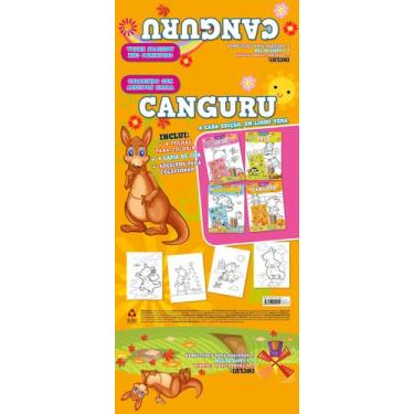Imagem de Livro - Colorindo com Adesivos Extra 04 - Canguru