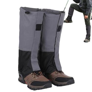 Imagem de Polainas de sapato à prova d'água, proteção respirável, polainas ajustáveis para botas de caminhada para chuva ao ar livre caça gramado montanhismo botas de inverno esqui escalada na neve corrida