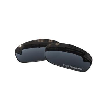 Imagem de Lentes de substituição OOWLIT para óculos de sol Oakley Turbine, Dark Chrome Polycarbonate Combine8™ Polarized, One Size
