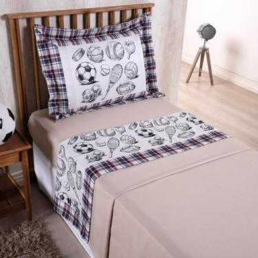 Imagem de Jogo de Lençol Masculino 3 Peças Boy Cama Solteiro Menino 300 Fios Est