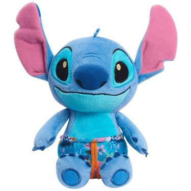 Imagem de Pelúcia Stitch 19 cm de Altura, Feito com Tecidos Macios de Luxo para Crianças Acima de 2 Anos, Just Play, Azul