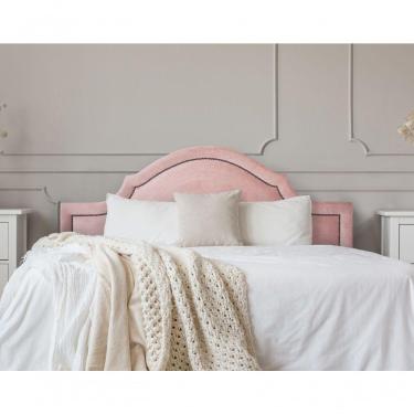 Imagem de Cabeceira Casal Provençal Luxo 140X60 Rosê Tachas Fumê