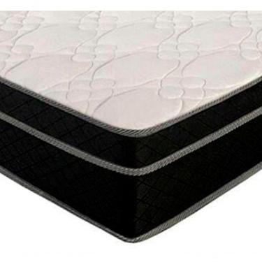 Imagem de Cama Box Baú Casal 138 Bipartido Tecido Preto Com Colchão Paris Molas Preto 67x138x188