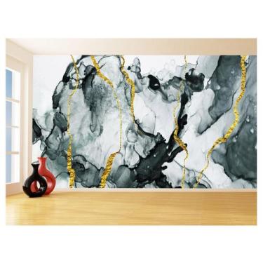 Imagem de Papel De Parede 3D Estilo Marmore Tintas Cores 3,5M Mbr107 - Você Deco