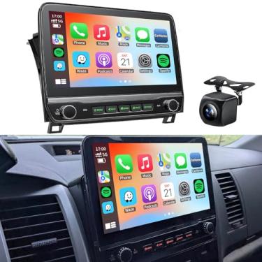 Imagem de Rádio estéreo 4 + 64 G para Toyota Tundra 2007 2008 2009 2010 2011 2012 2013 Toyota Sequoia 2008-2019, sem fio CarPlay Android Auto, tela sensível ao toque estéreo de 10,1 polegadas, GPS Navi WiFi