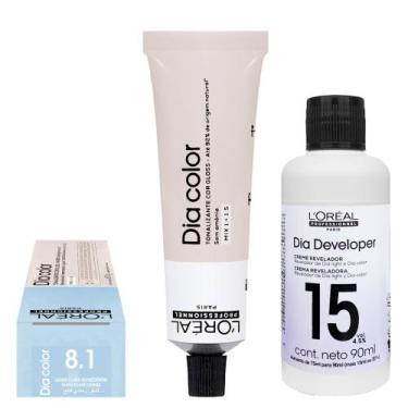 Imagem de Loreal Tonalizante Dia Color 8.1 Louro Claro Acinzentado 60g Rev. 15 v