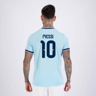Imagem de Camisa Argentina Lanes  10 Messi Masculina-Masculino