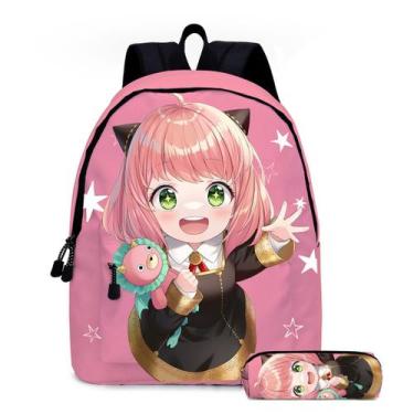 Imagem de Conjunto de mochilas Spys Familys Anyas Forgers Cartoon Kids School - 