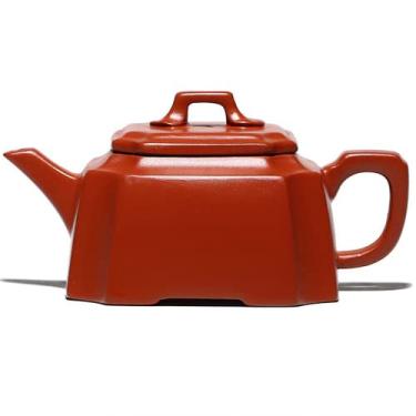 Imagem de Bule de chá de argila roxa feita à mão Yixing tradicional chinesa de 225 ml Kung Fu Tea Cerimony Kettle