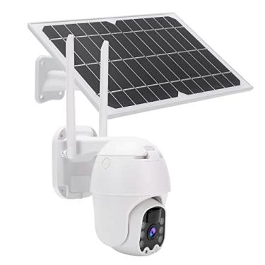 Imagem de Câmera solar, câmera externa 1080P HD PIR Detecção de movimento e gravação de visão noturna para sistema de vigilância residencial(#2)