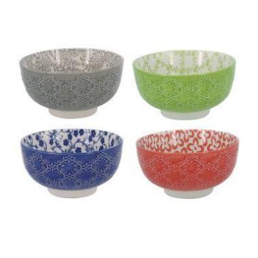 Imagem de Conjunto De Bowls De Porcelana Colorido  Decorativo 4 Pcs 13,2cm X - B