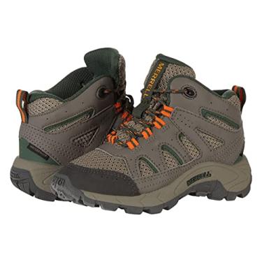 Imagem de Merrell Bota infantil Oakcreek Mid Lace impermeável para caminhada, Pedra, 12 Big Kid