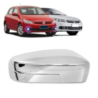 Imagem de Aplique Cromado para Capa Retrovisor Sem Pisca Gol G5 2008 2009 2010 2011 2012 Voyage G5 2008 2009 2010 2011 2012 Saveiro G5 2008 2009 2010 2011 2012 2013