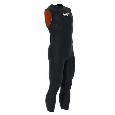 Imagem de Long John Triathlon Backzip Masculino S/M Athlon Flex 3.2mm Mormaii, M