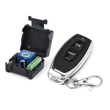 Imagem de Interruptor de controle remoto de 50 m Interruptor de relé DC12V para porta de garagem, luz, cortina