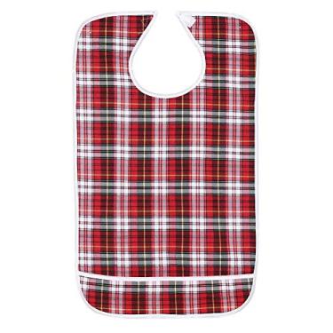 Imagem de Babadores para Adultos para Homens Laváveis, Babadores para Adultos à Prova D'água de 3 Cores para Refeições, Protetor de Roupas de Jantar para Idosos de Camada Dupla, Babadores