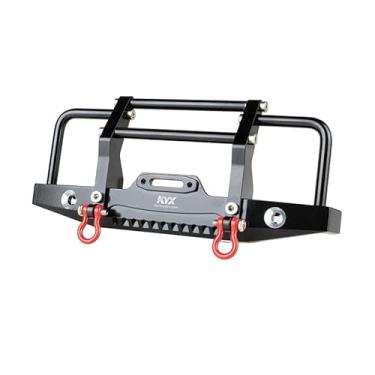 Imagem de KYX Racing CNC Machined Aluminum Front Bumper Upgrades Parts Accessories for 1/18 RC Crawler Car Traxxas TRX4M Defender