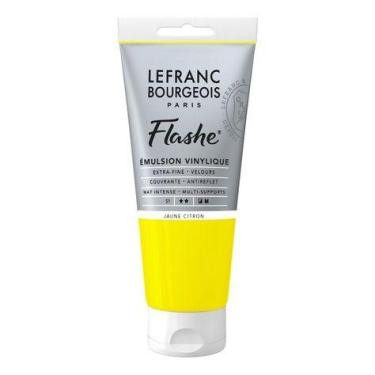 Imagem de Tinta Acrílica Flashe Lefranc & Bourgeois 80ml S1 169 Lemon Yellow - L