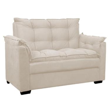 Imagem de Sofá Confortável 1,40 Pequeno Compacto Small Bege
