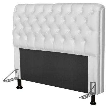 Imagem de Cabeceira Paris Para Cama Casal 160 Cm Paris Corano Branco - Js Móveis