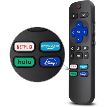 Imagem de Controle remoto de substituição apenas para todas as TVs Roku, compatível com Smart TVs TCL Roku/Hisense Roku/Onn Roku Series (não para Roku Stick ou Box)