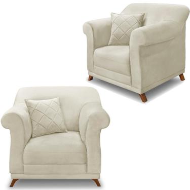 Imagem de Kit 2 Poltronas Decorativas Retro Polo Veludo 2221 Ezz 2221