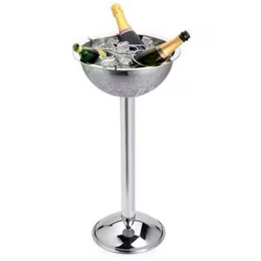 Imagem de Champagneira Com Grelha E Pedestal Forma 2090 Aço Inox 6 L Inox