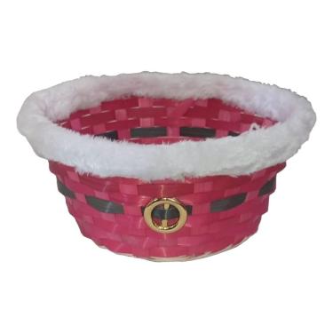 Imagem de Cesta De Vime Natal Médio - 23cm X 12cm