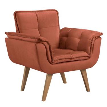 Imagem de Poltrona Opala Azul Ferrugem - DSALA