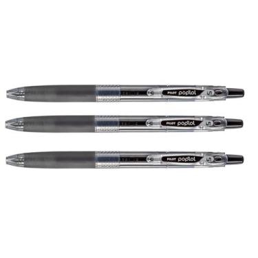 Imagem de Caneta  Pilot  Pop'Lol Bl-Pl-5- 0.5 Preta x 3 unidades