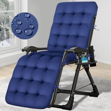 Imagem de DANGHOOGY Almofadas de espreguiçadeira ao ar livre, almofadas de espreguiçadeira para móveis ao ar livre, à prova d'água, com gravidade zero, 71 x 21 x 4 polegadas