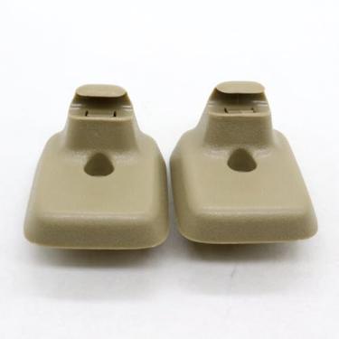Imagem de DZMZL Suporte para viseira de sol esquerda e direita para motorista e passageiro, clipe de retenção, caramelo para Ford F150 2009-2014 AL3Z-1504132-AB Qtde 2
