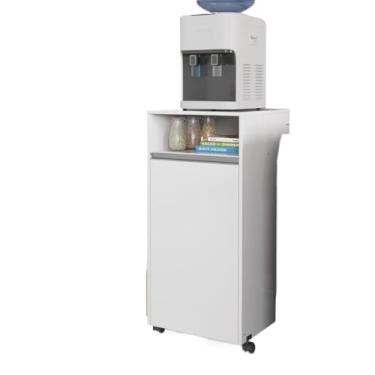 Imagem de Aparador Suporte Para Cozinha Esconde Botijão De Gás Com Porta Rodízio(Branco)