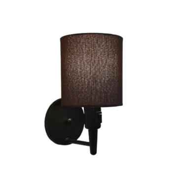 Imagem de Arandela Cilíndrica Md-2030 Preto Com Liga e Desliga Cupula Café - Bivolt