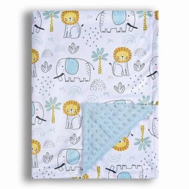 Imagem de Cobertor Donsonny 76x102 cm Soft Minky Elephant Print